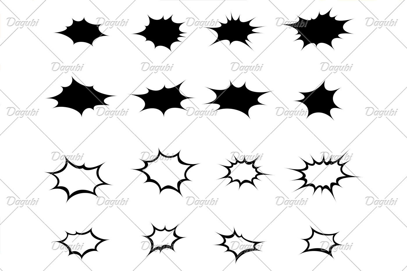 Splash and Sound Bubble Brushes for Adobe Illustrator