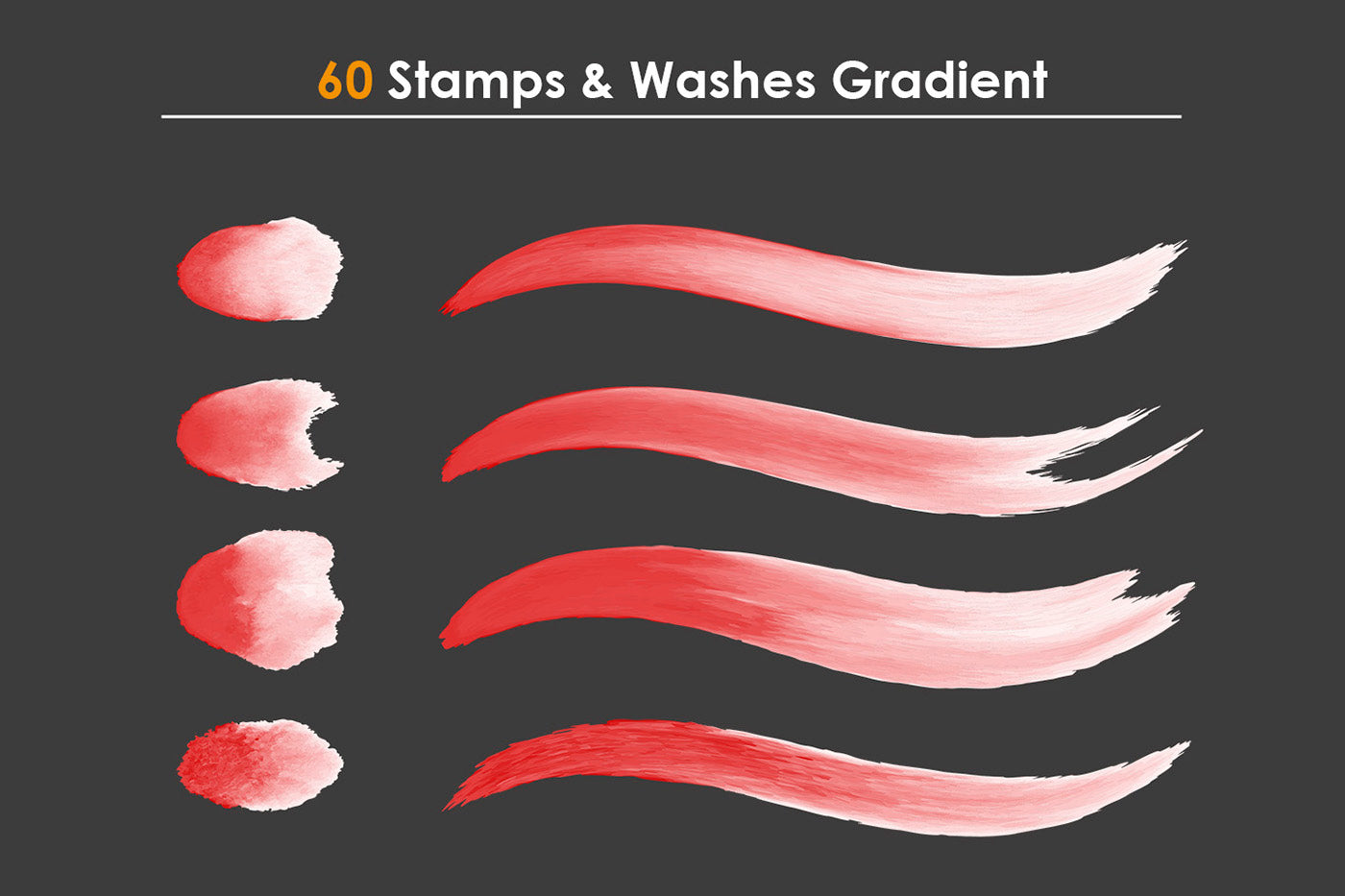 Stamps and Washes - Adobe Illustrator Vector Brushes