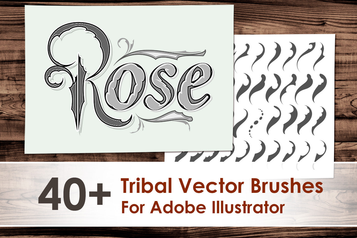 Tribal Vector Brushes for Adobe Illustrator