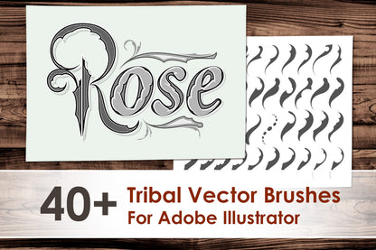 Tribal Vector Brushes for Adobe Illustrator
