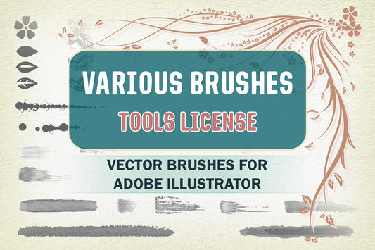 Various Dagubi Brushes for Illustrator