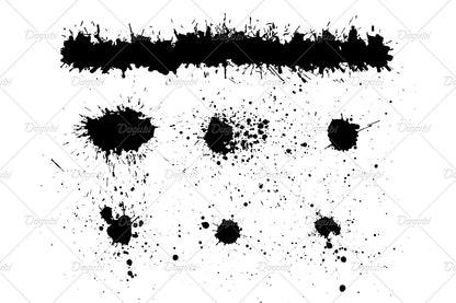 Vector Inc Splatter - Illustrator Brushes