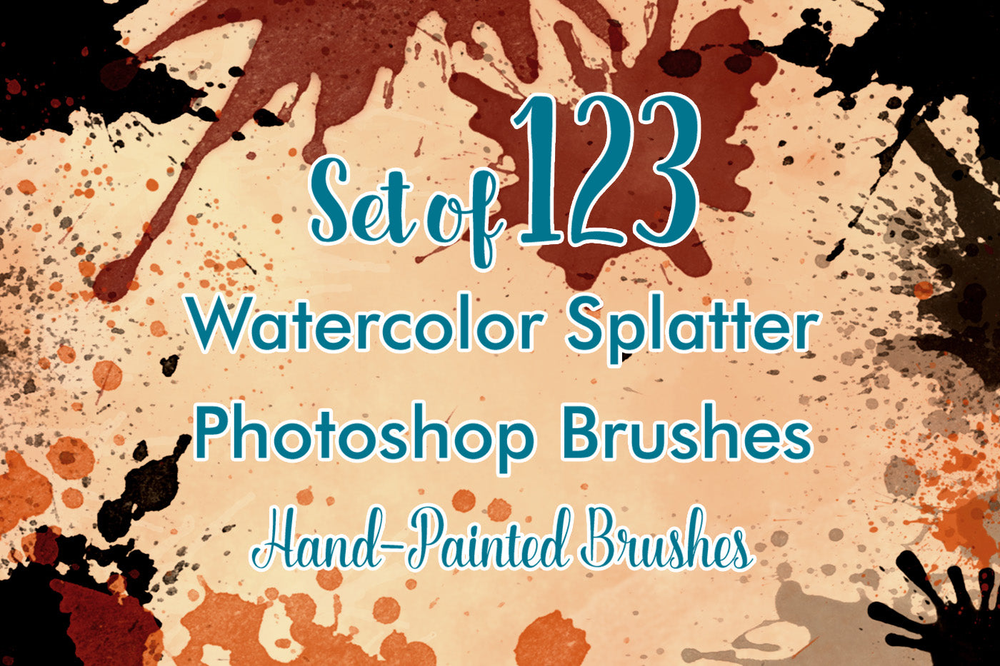 Watercolor Splatter - Photoshop Brushes