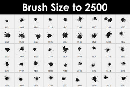 Watercolor Splatter - Photoshop Brushes