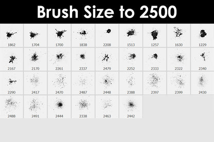 Watercolor Splatter - Photoshop Brushes