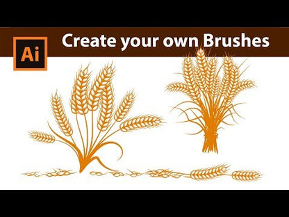 Wheat - Adobe Illustrator Vector Brushes