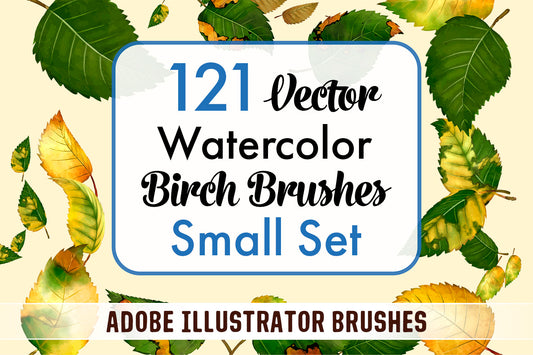Birch Brushes Small Set - Illustrator Brushes