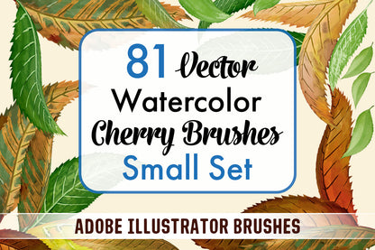 Cherry Brushes Small Set - Illustrator Brushes