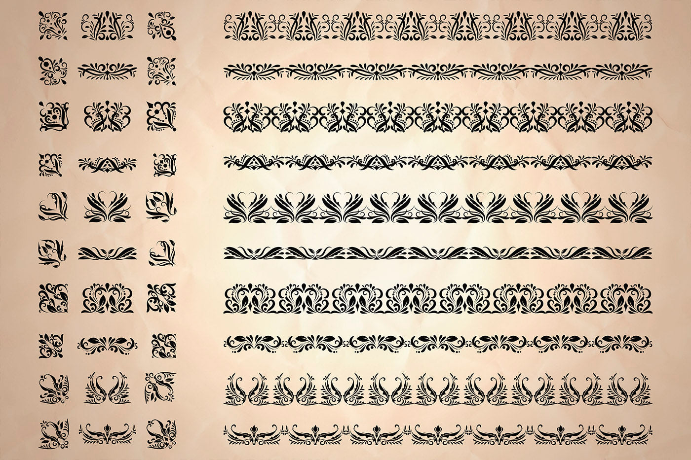 Calligraphic Pattern Brushes for Adobe Illustrator