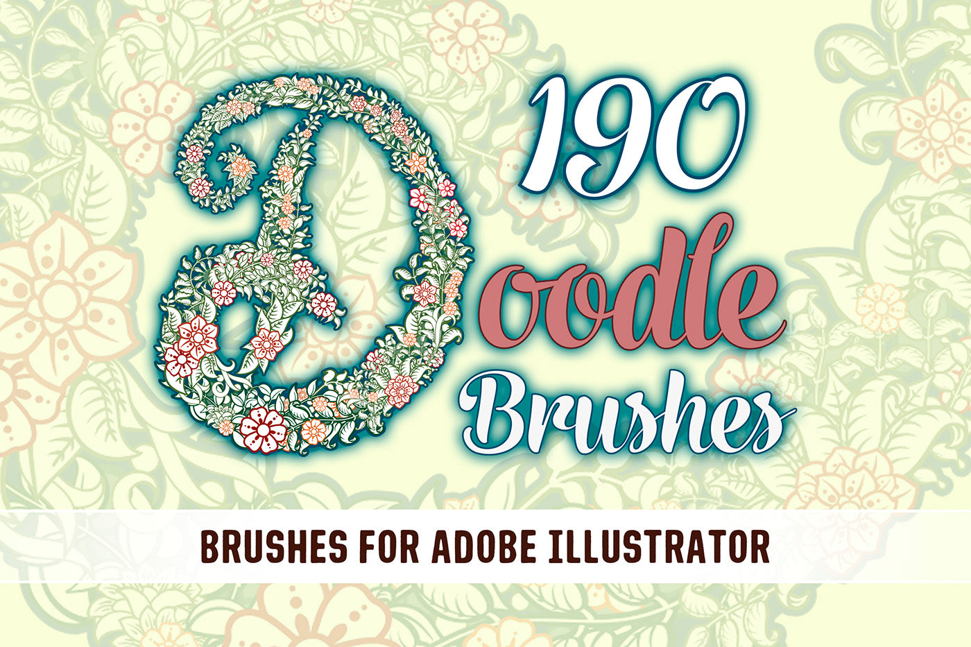 Doodle Brushes - Nature for Adobe Illustrator
