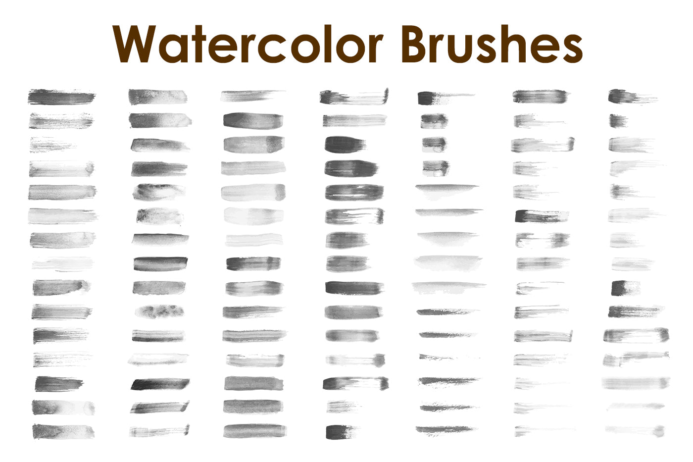 BUNDLE - Watercolor Vector Brushes 01-02 for Adobe Illustrator