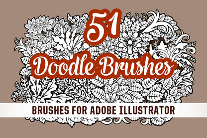 Doodle Brushes for Adobe Illustrator