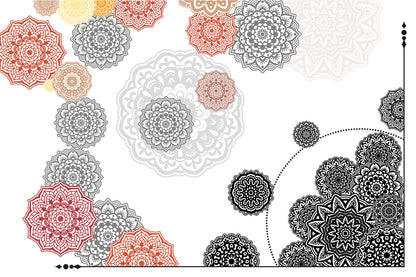 Lace Pattern Brushes and Symbols for Illustrator and Photoshop