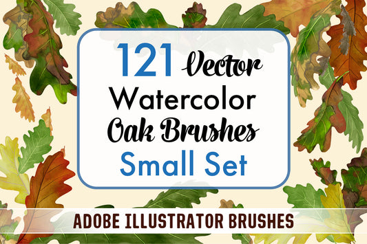 Oak Brushes Small Set - Illustrator Brushes
