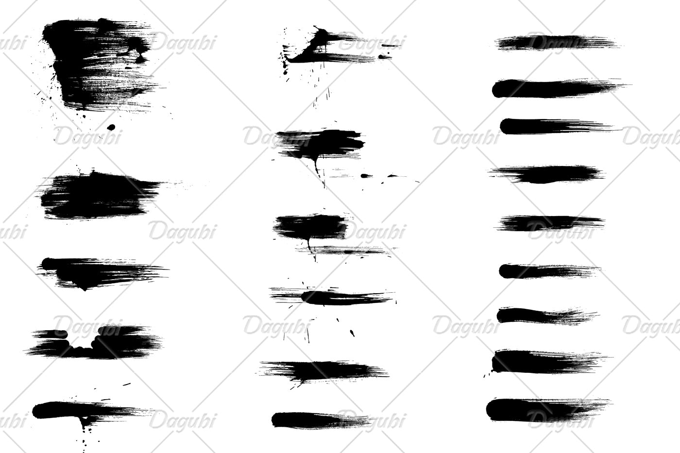 Splash Vector Brushes 02 for Adobe Illustrator – Dagubi