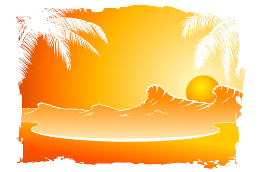 Sunset at the Beach Vector