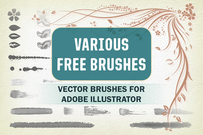 Various Free Brushes for Illustrator