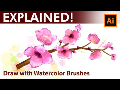 Watercolor Vector Brushes 01 for Adobe Illustrator