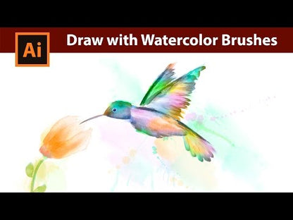 BUNDLE - Watercolor Vector Brushes 01-02 for Adobe Illustrator