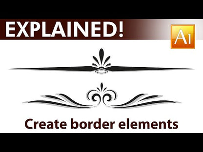 Calligraphic borders - Vector Image