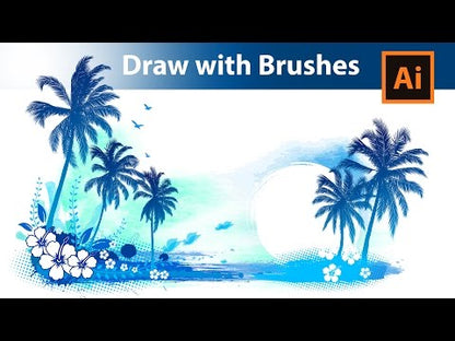 Palm Tree Brushes for Adobe Illustrator